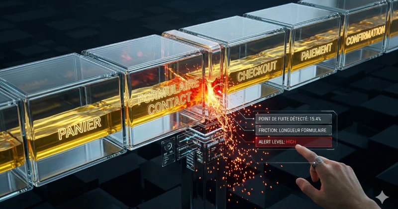 Tracking des points de fuite : comment mesurer les abandons dans un parcours utilisateur ?